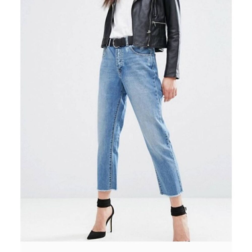 DL1961 Patti Straight Leg, Raw Hem Jeans 27